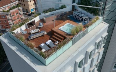 Stupenda terrazza in un grattacielo di Brescia