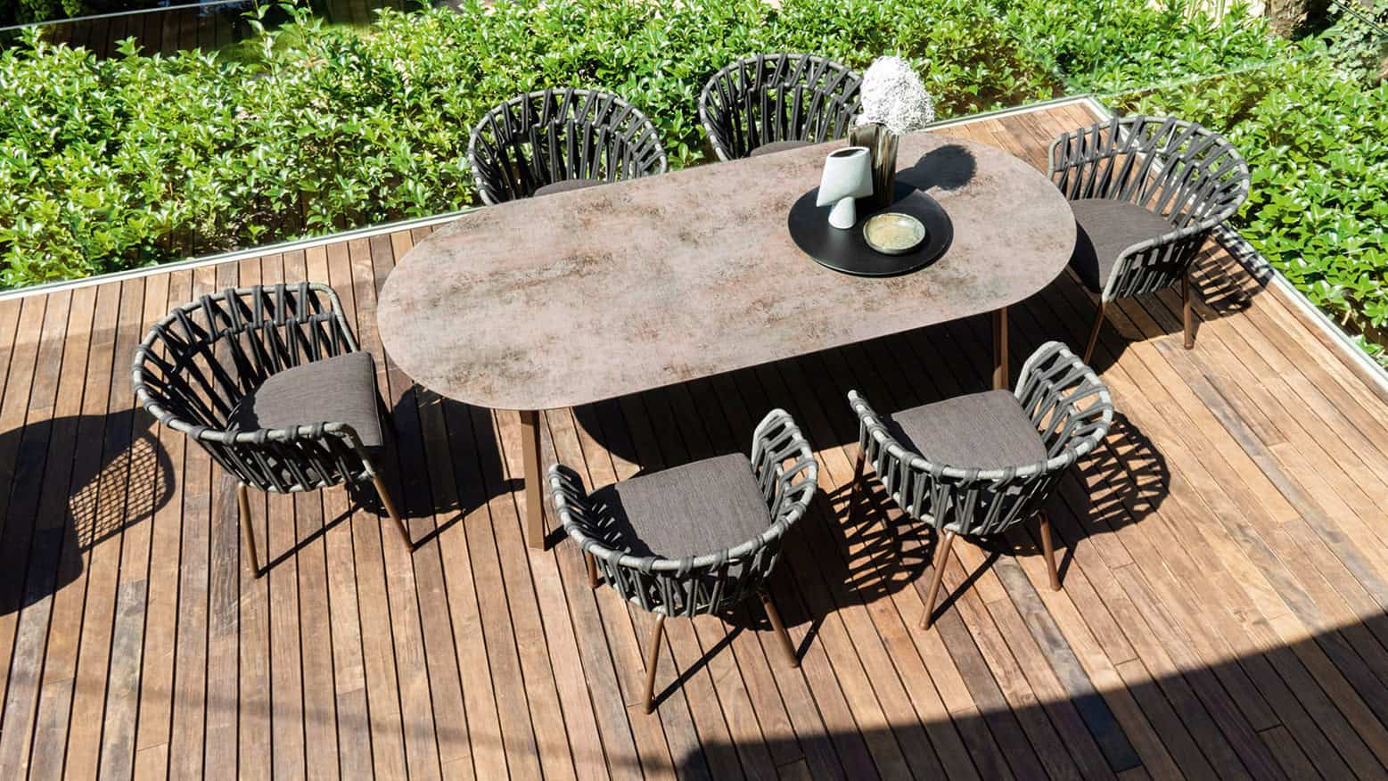 Arredi giardino in alluminio