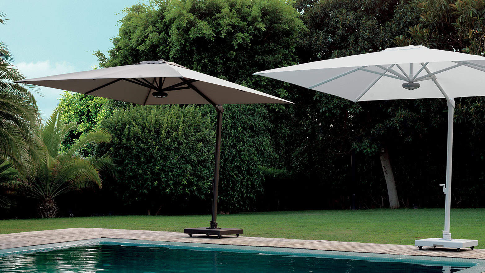 Ombrelloni da esterno resistenti al vento: qualità e cura Ombrelloni da esterno resistenti al vento