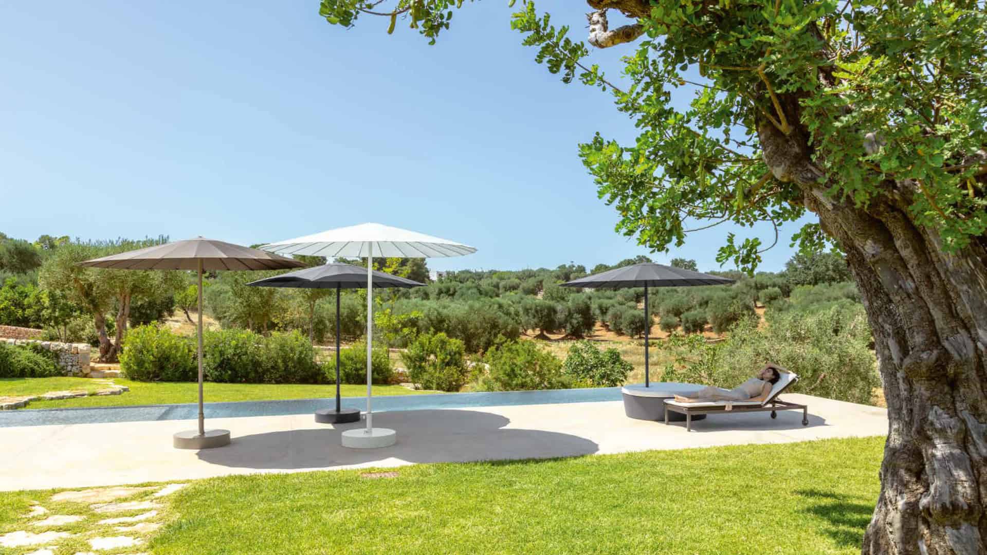 Ombrelloni da esterno resistenti al vento 3 Ombrelloni professionali per ogni stagione