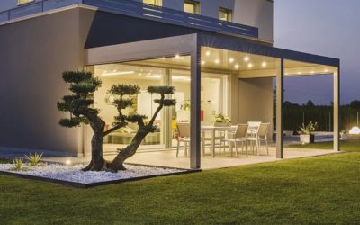 Pergole bioclimatiche Gibus. Sandrini Green outdoor rivenditore ufficiale a Brescia